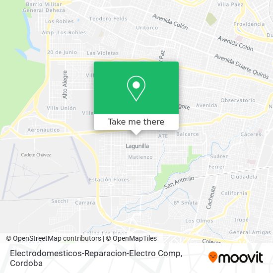 Mapa de Electrodomesticos-Reparacion-Electro Comp