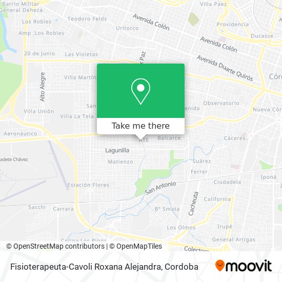 Fisioterapeuta-Cavoli Roxana Alejandra map