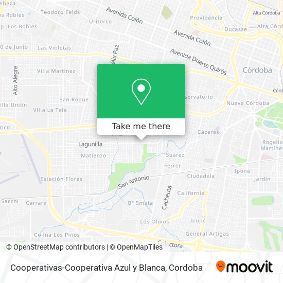 Cooperativas-Cooperativa Azul y Blanca map