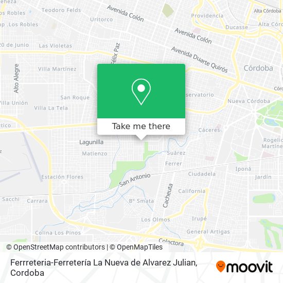 Ferrreteria-Ferretería La Nueva de Alvarez Julian map