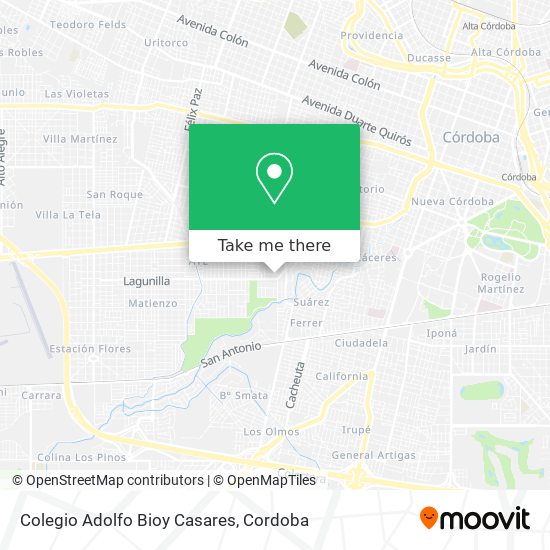 Mapa de Colegio Adolfo Bioy Casares
