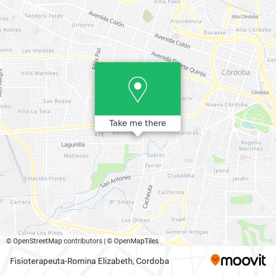 Mapa de Fisioterapeuta-Romina Elizabeth