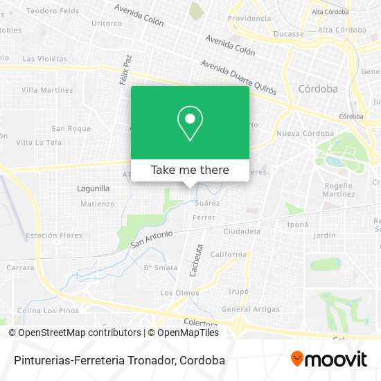 Mapa de Pinturerias-Ferreteria Tronador