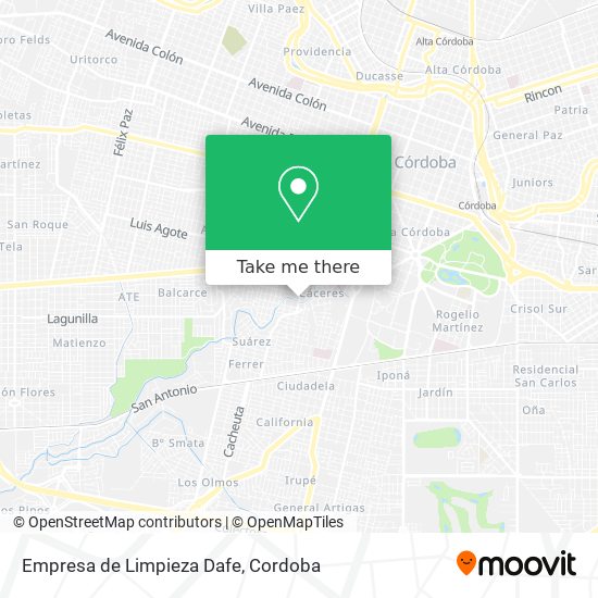 Empresa de Limpieza Dafe map