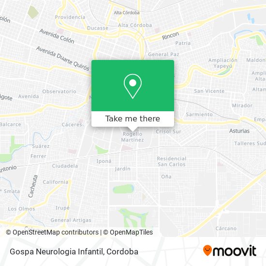 Gospa Neurologia Infantil map