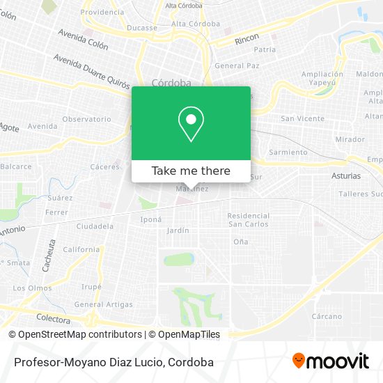 Profesor-Moyano Diaz Lucio map