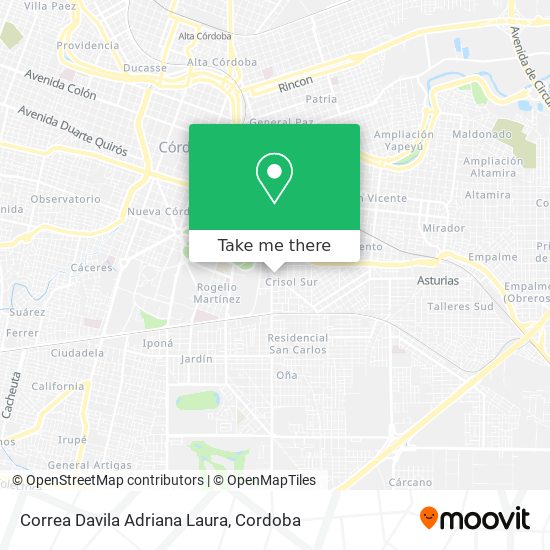 Mapa de Correa Davila Adriana Laura