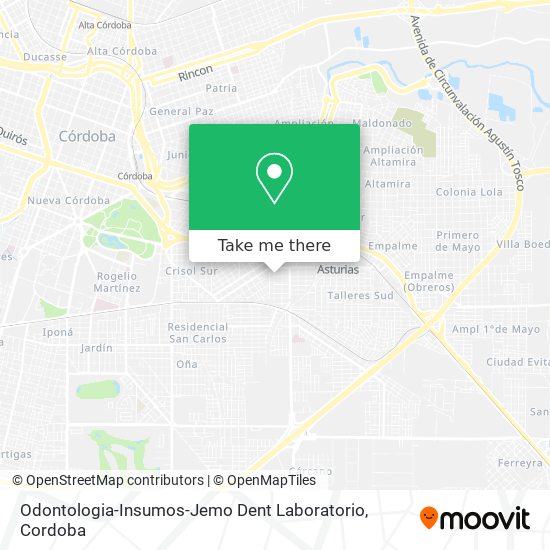 Odontologia-Insumos-Jemo Dent Laboratorio map