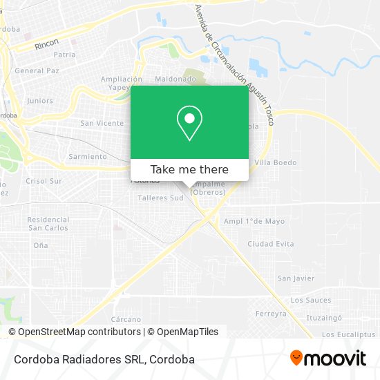Cordoba Radiadores SRL map