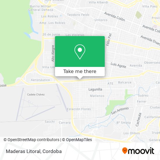 Maderas Litoral map