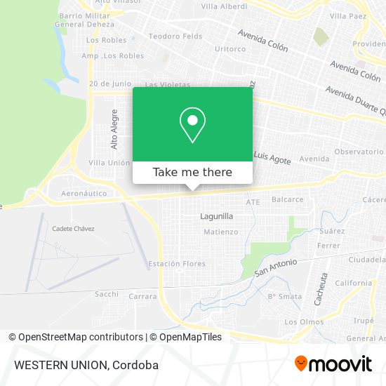 WESTERN UNION map