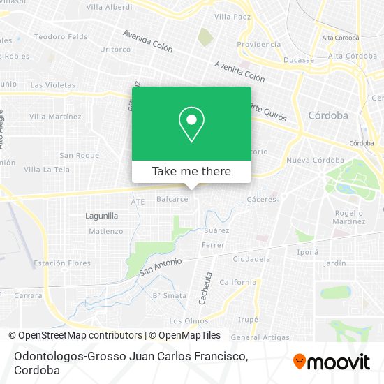 Mapa de Odontologos-Grosso Juan Carlos Francisco