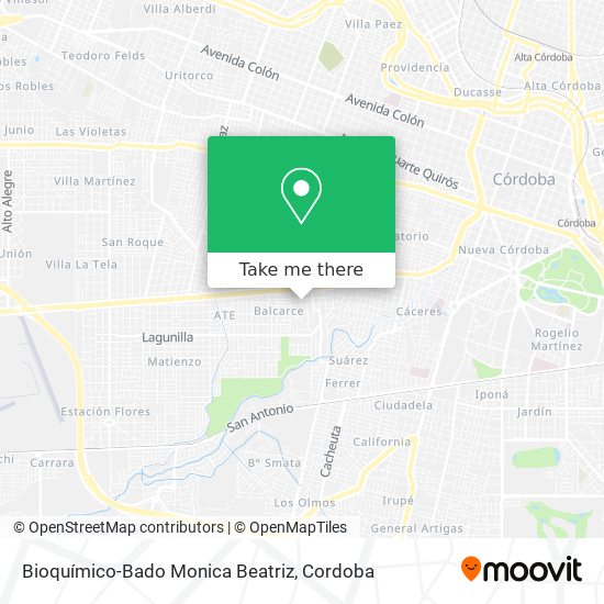 Bioquímico-Bado Monica Beatriz map