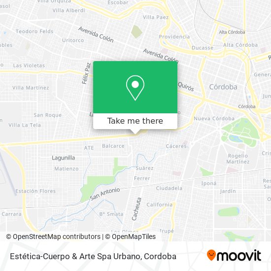 Mapa de Estética-Cuerpo & Arte Spa Urbano