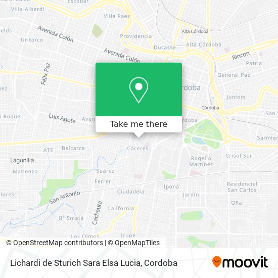 Lichardi de Sturich Sara Elsa Lucia map