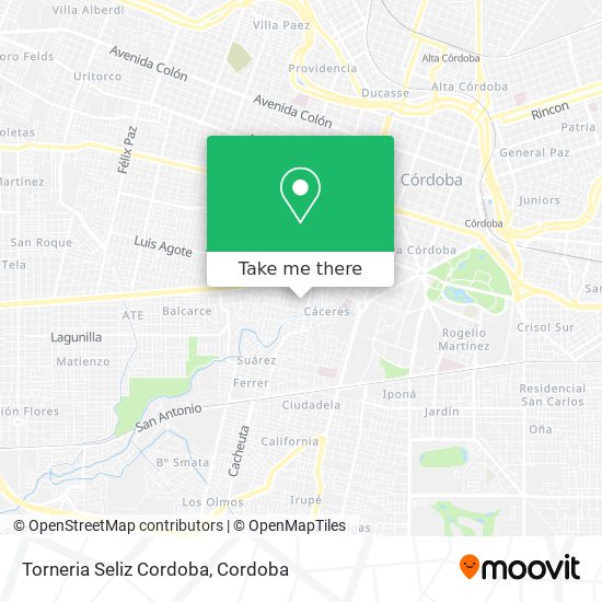 Mapa de Torneria Seliz Cordoba