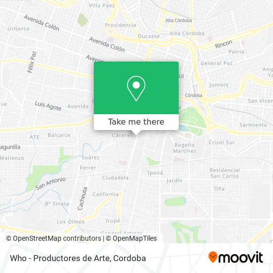 Who - Productores de Arte map