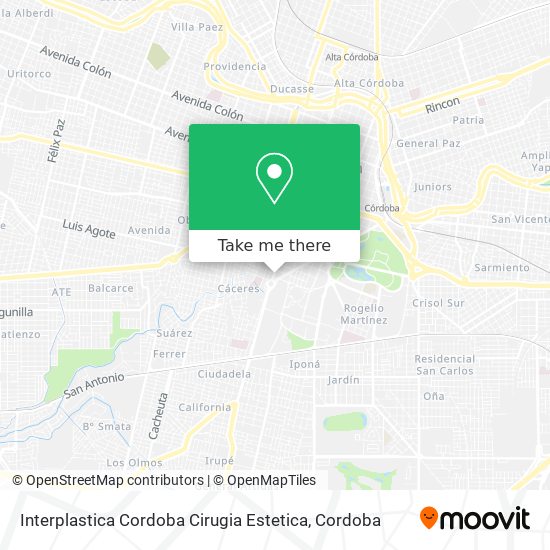 Interplastica Cordoba Cirugia Estetica map