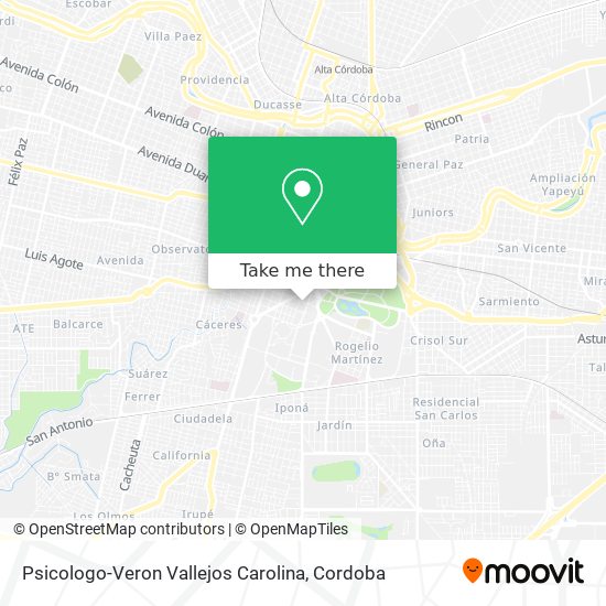 Psicologo-Veron Vallejos Carolina map