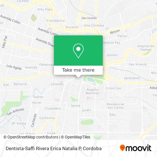Dentista-Saffi Rivera Erica Natalia P map