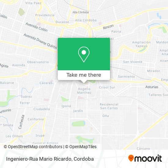 Ingeniero-Rua Mario Ricardo map
