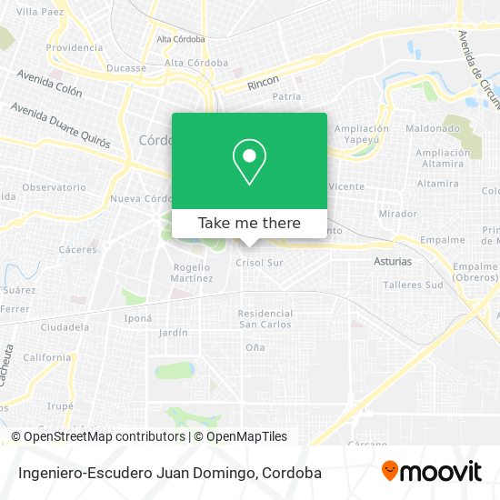 Mapa de Ingeniero-Escudero Juan Domingo