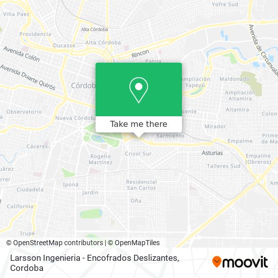 Larsson Ingenieria - Encofrados Deslizantes map