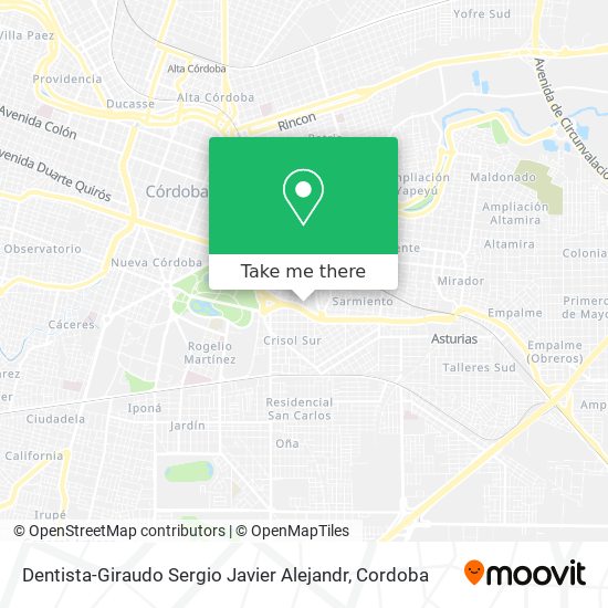Mapa de Dentista-Giraudo Sergio Javier Alejandr
