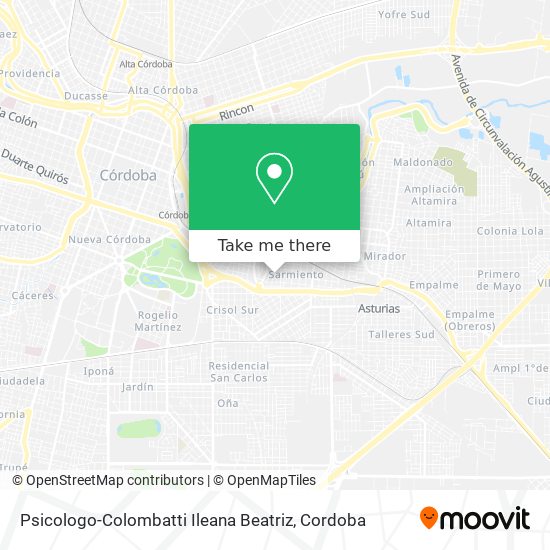 Mapa de Psicologo-Colombatti Ileana Beatriz