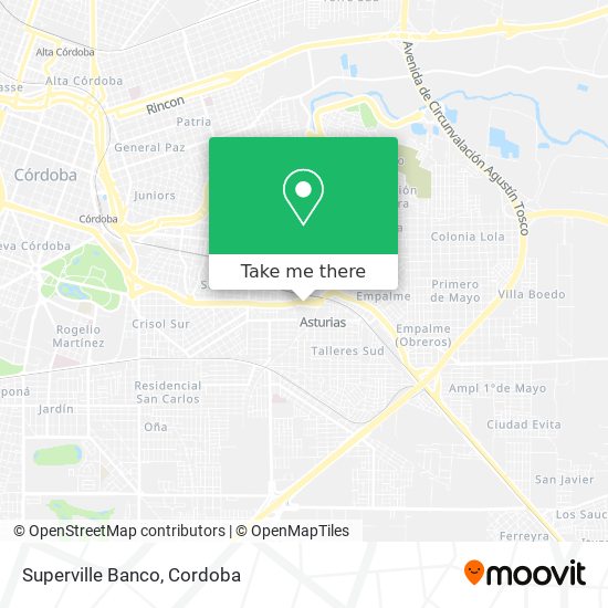 Superville Banco map