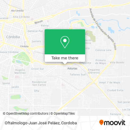 Mapa de Oftalmologo-Juan José Peláez