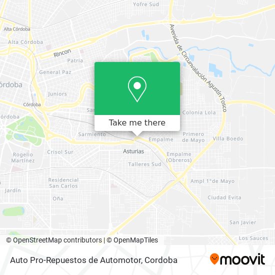 Mapa de Auto Pro-Repuestos de Automotor