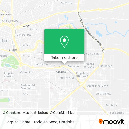 Mapa de Corplac Home - Todo en Seco