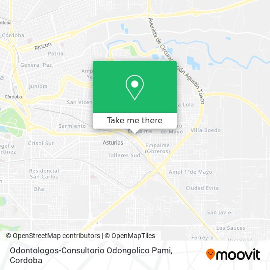 Mapa de Odontologos-Consultorio Odongolico Pami