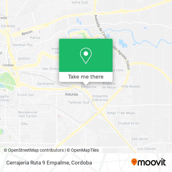 Cerrajeria Ruta 9 Empalme map