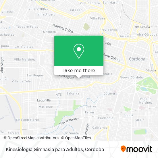 Kinesiología Gimnasia para Adultos map