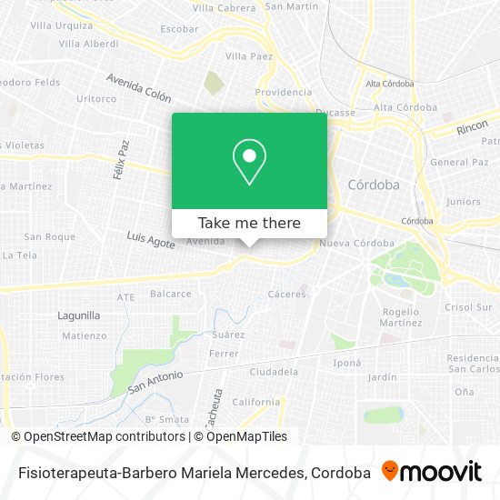 Fisioterapeuta-Barbero Mariela Mercedes map