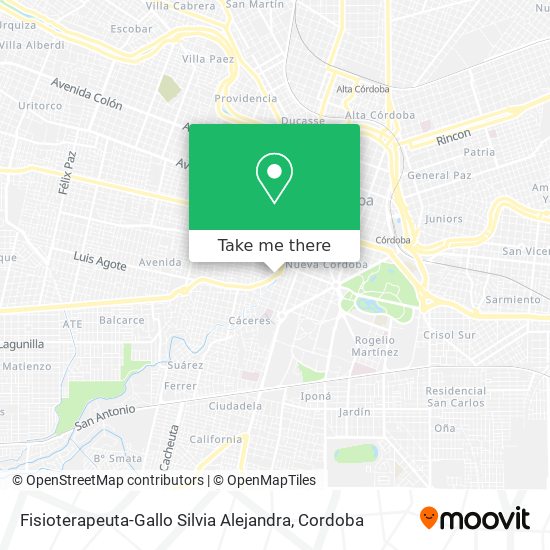 Fisioterapeuta-Gallo Silvia Alejandra map