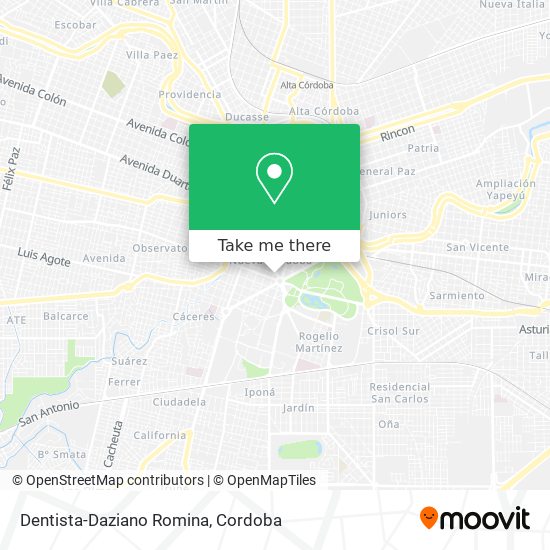 Mapa de Dentista-Daziano Romina