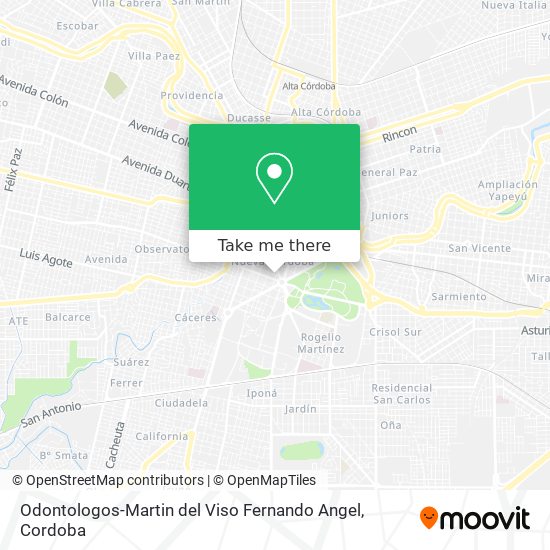 Mapa de Odontologos-Martin del Viso Fernando Angel