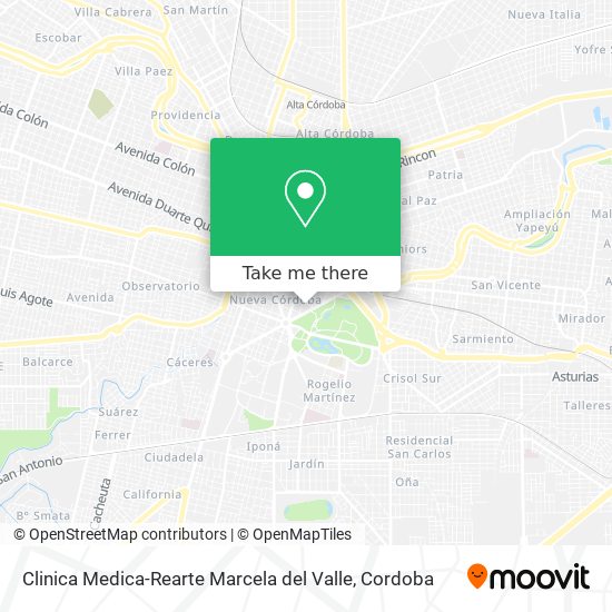 Clinica Medica-Rearte Marcela del Valle map