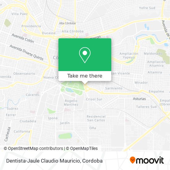 Mapa de Dentista-Jaule Claudio Mauricio