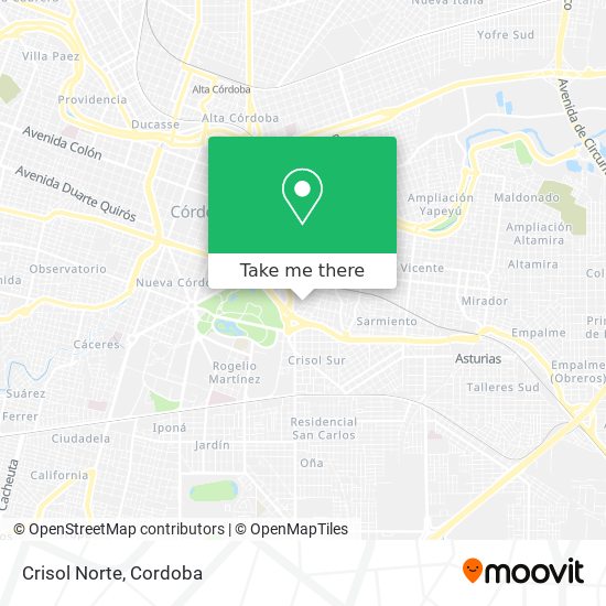 Mapa de Crisol Norte