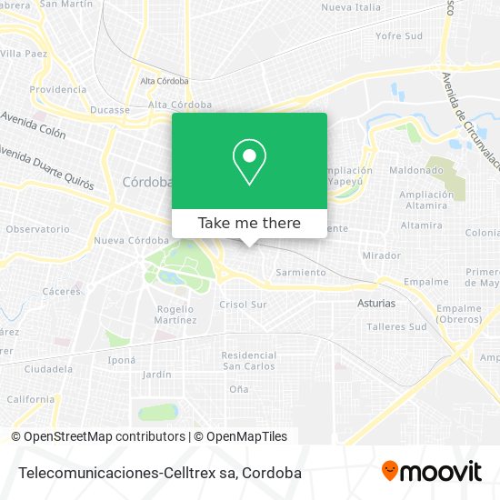 Mapa de Telecomunicaciones-Celltrex sa