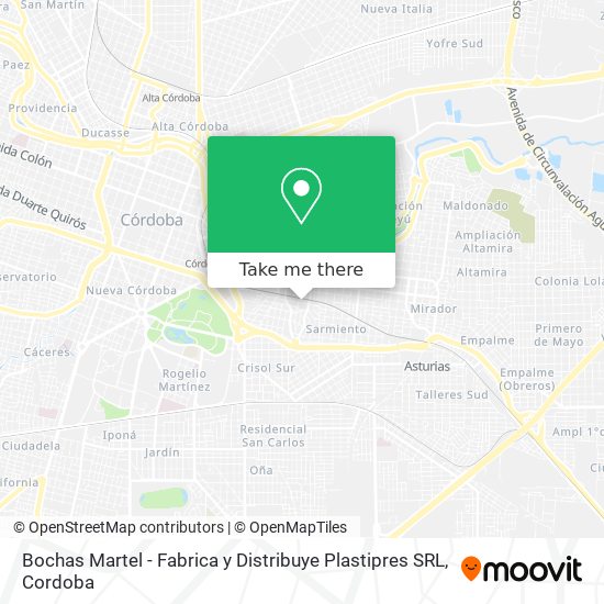 Bochas Martel - Fabrica y Distribuye Plastipres SRL map