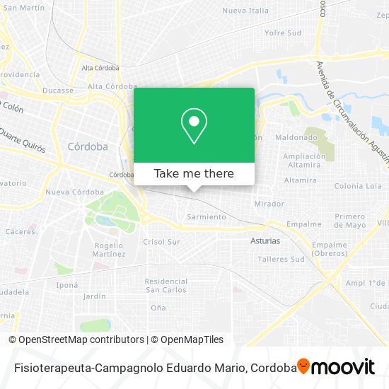 Fisioterapeuta-Campagnolo Eduardo Mario map