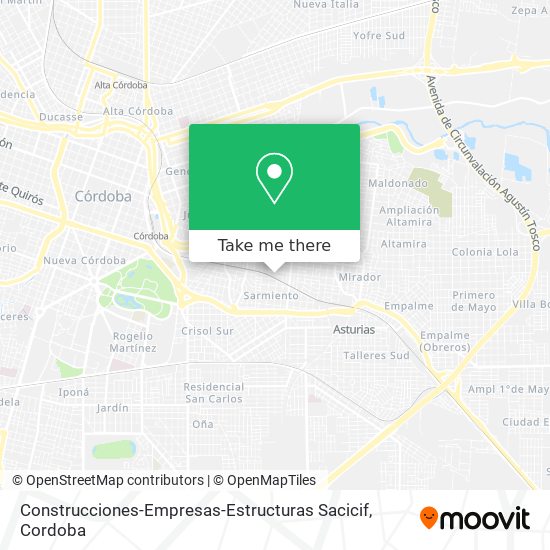 Construcciones-Empresas-Estructuras Sacicif map