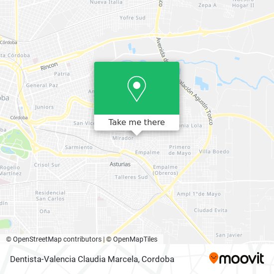Dentista-Valencia Claudia Marcela map