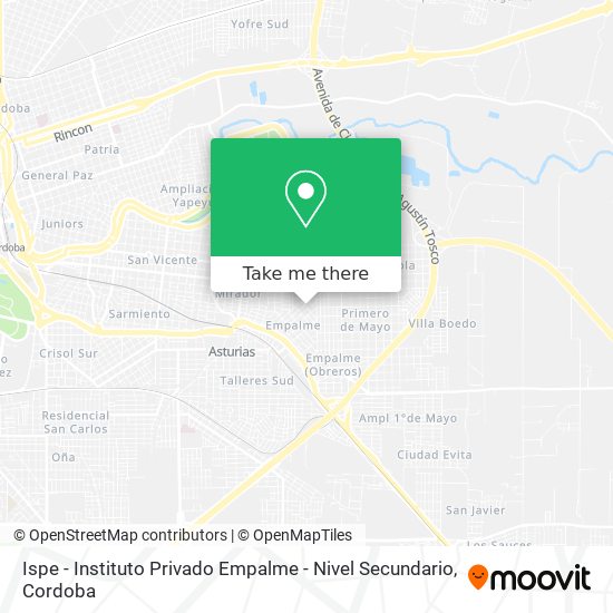 Ispe - Instituto Privado Empalme - Nivel Secundario map