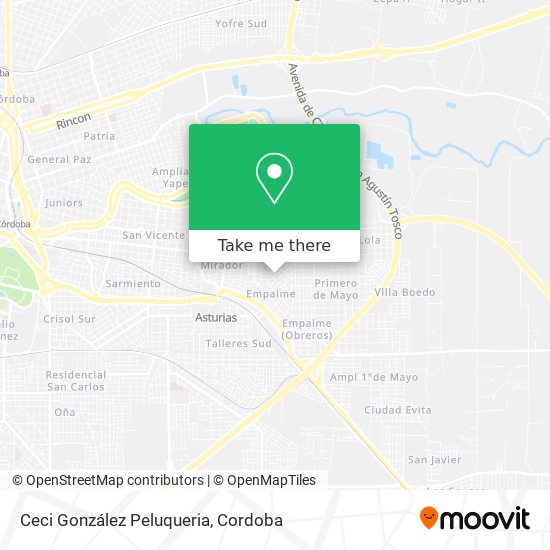 Ceci González Peluqueria map
